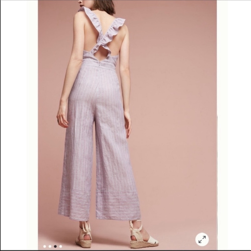 Anthropologie Nantucket Striped Jumpsuit - Picture 3 of 11